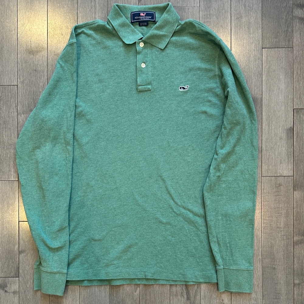 Vineyard Vines Men's Polo in Sage Green